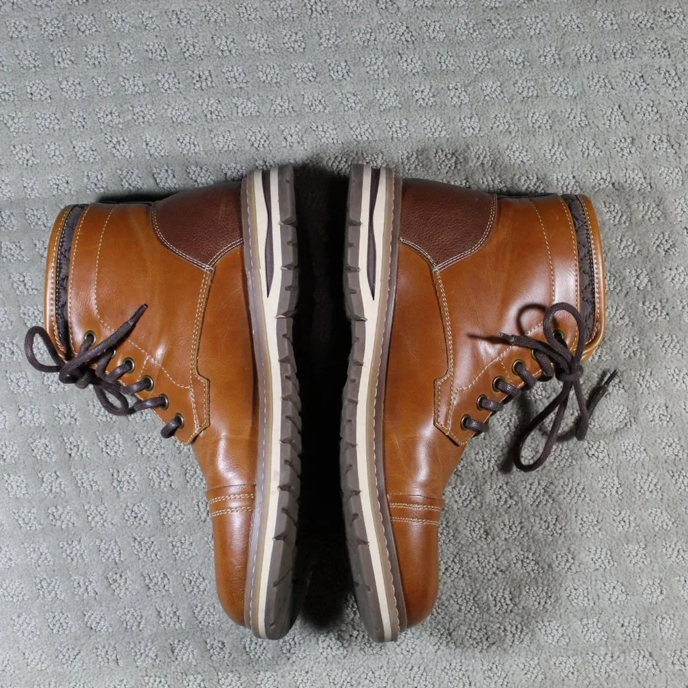 JF J Ferarr Men's Size 9.5M Neeson Cognac Dress Boots - NWOT